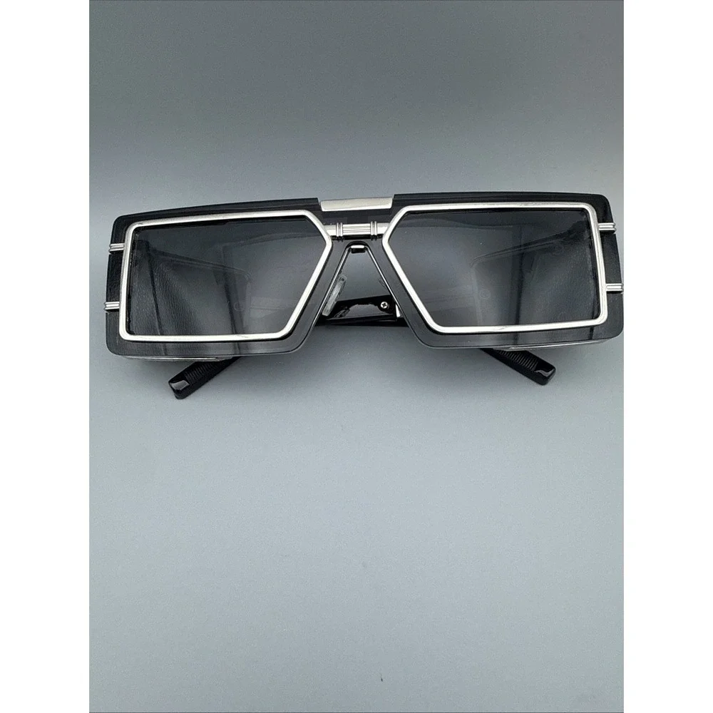 Square Punk Sunglasses Men Vintage Luxury Steampunk  Black/Gold Metal Funk Hip